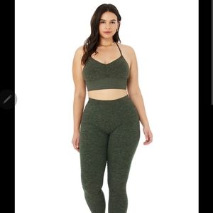 Alo set - lavish bra and lounge legging in hunter heather large EUC